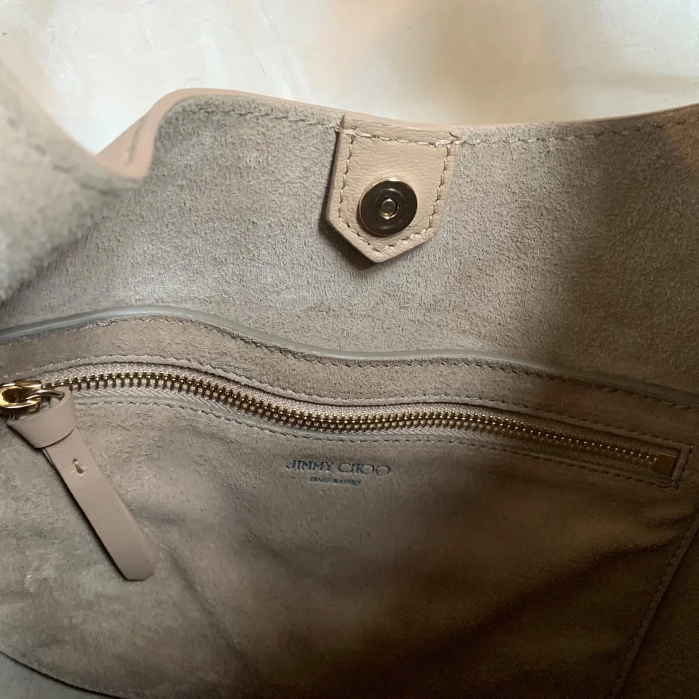 Jimmy Choo Tan Nappa Leather Hobo Handbag